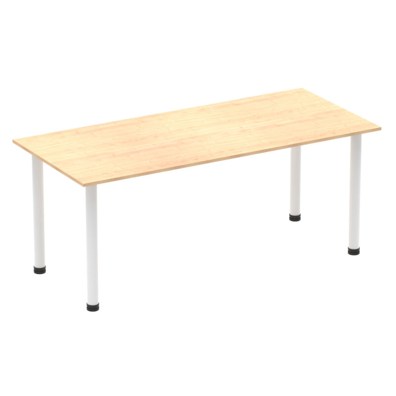 Surge 1800mm Straight Table With Post Leg - Image 15