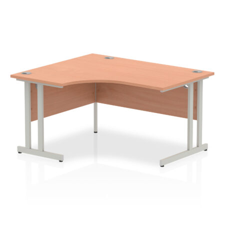 Surge 1400mm Left Crescent Desk Cantilever Leg