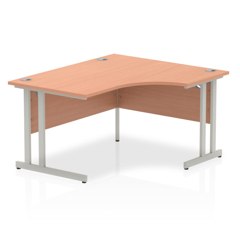 Surge 1400mm Right Crescent Desk Cantilever Leg