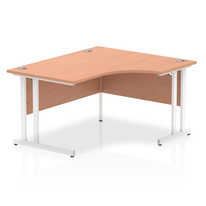 Surge 1400mm Right Crescent Desk Cantilever Leg - Image 2
