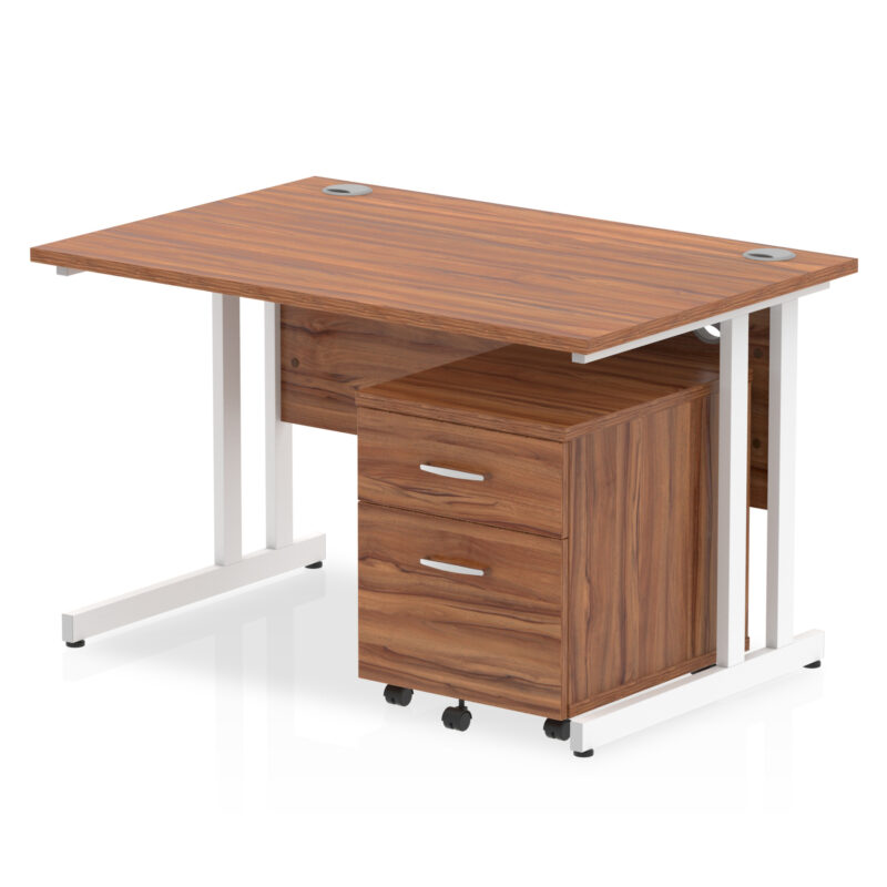 Surge 1200mm Cantilever Straight Desk With Mobile Pedestal - Image 19