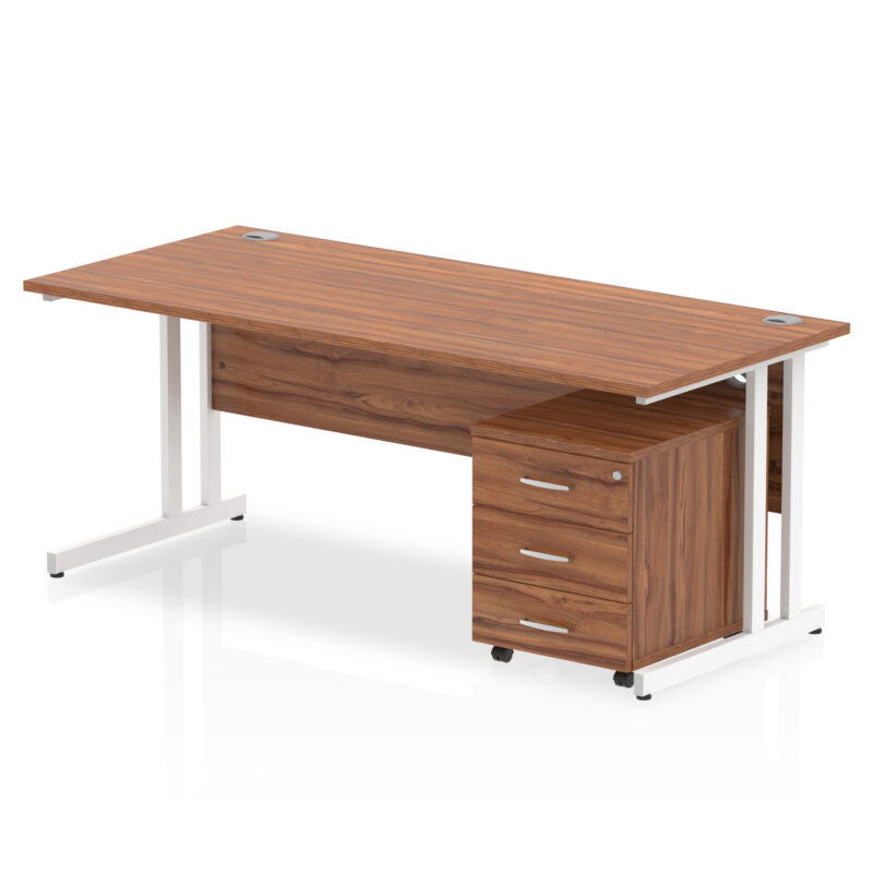 Surge 1800mm Cantilever Straight Desk With Mobile Pedestal - Image 20
