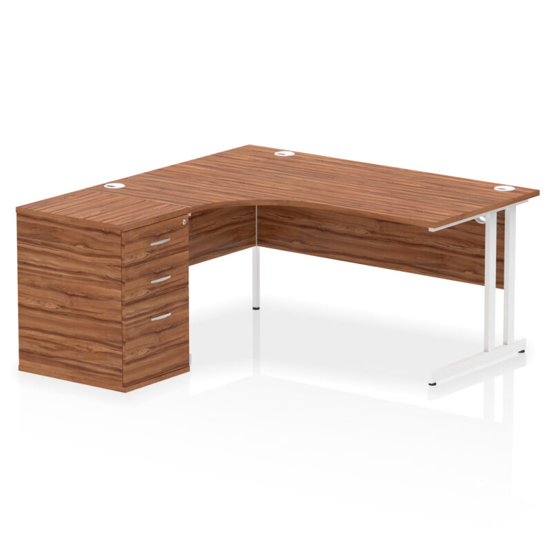 Surge 1600mm Cantilever Left Crescent Desk Workstation - Image 27