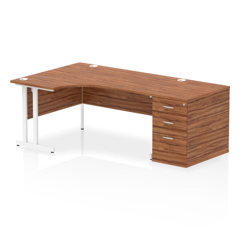 Surge 1600mm Cantilever Left Crescent Desk Workstation - Image 30