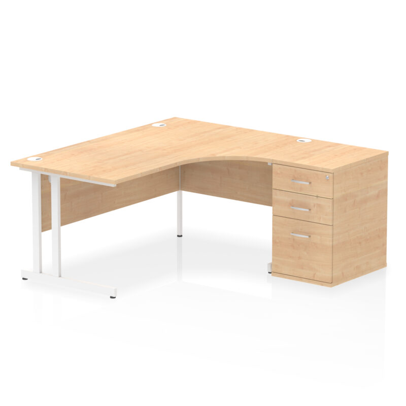 Surge 1600mm Cantilever Right Crescent Desk Workstation - Image 15