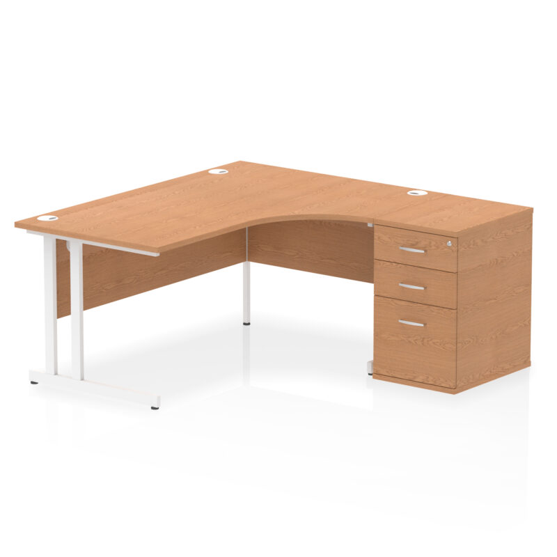 Surge 1600mm Cantilever Right Crescent Desk Workstation - Image 21