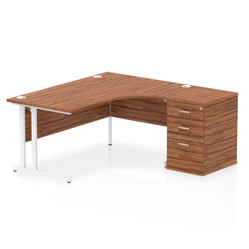 Surge 1600mm Cantilever Right Crescent Desk Workstation - Image 27