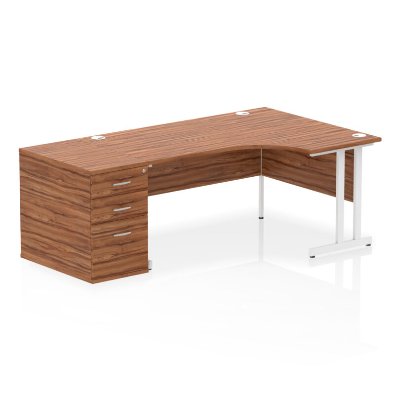 Surge 1600mm Cantilever Right Crescent Desk Workstation - Image 30