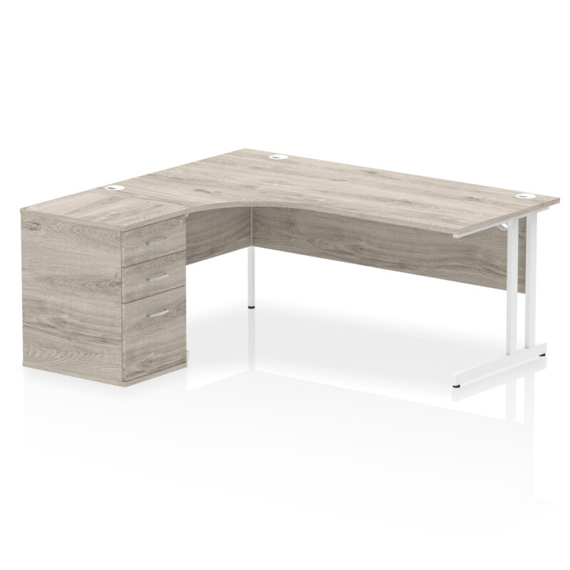Surge 1800mm Cantilever Left Crescent Desk Workstation - Image 9