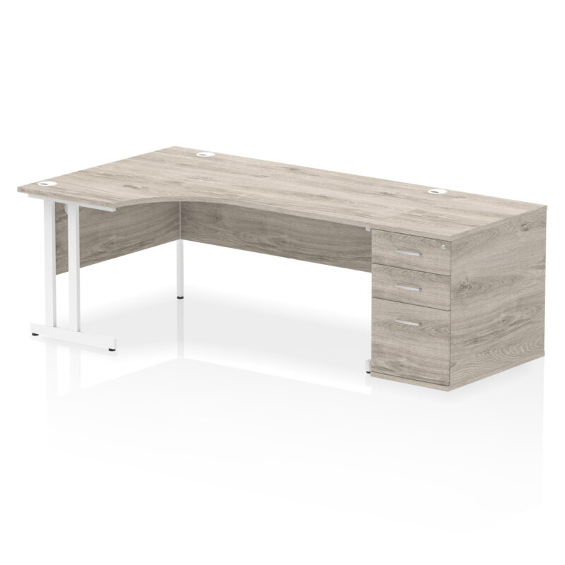 Surge 1800mm Cantilever Left Crescent Desk Workstation - Image 12