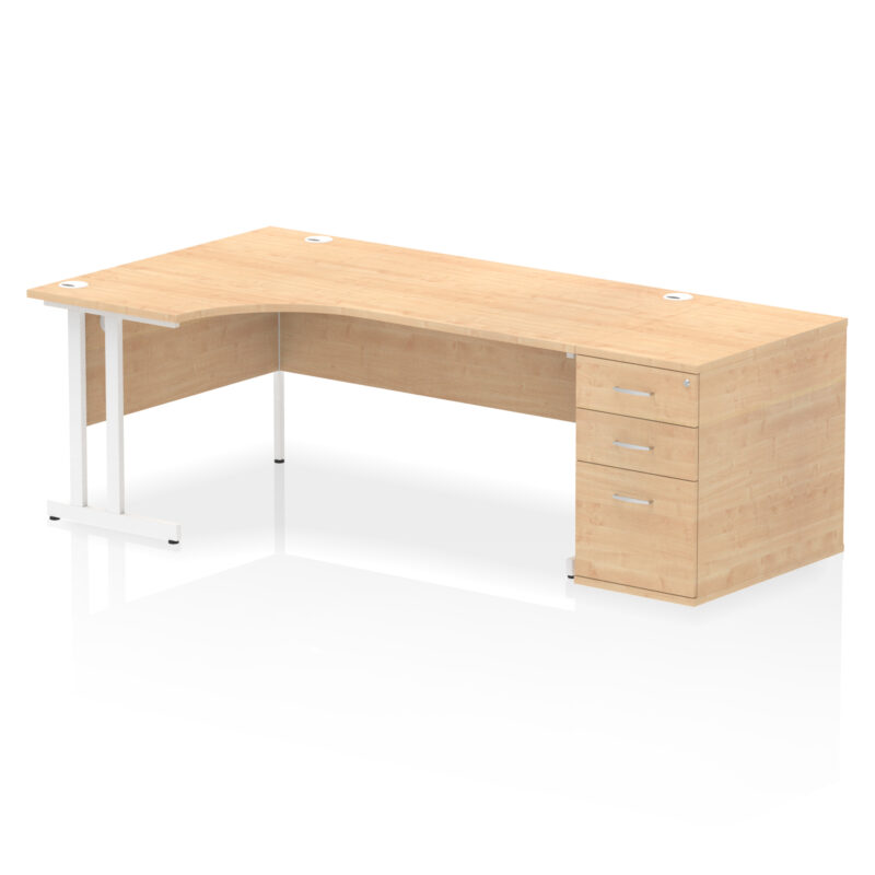 Surge 1800mm Cantilever Left Crescent Desk Workstation - Image 18