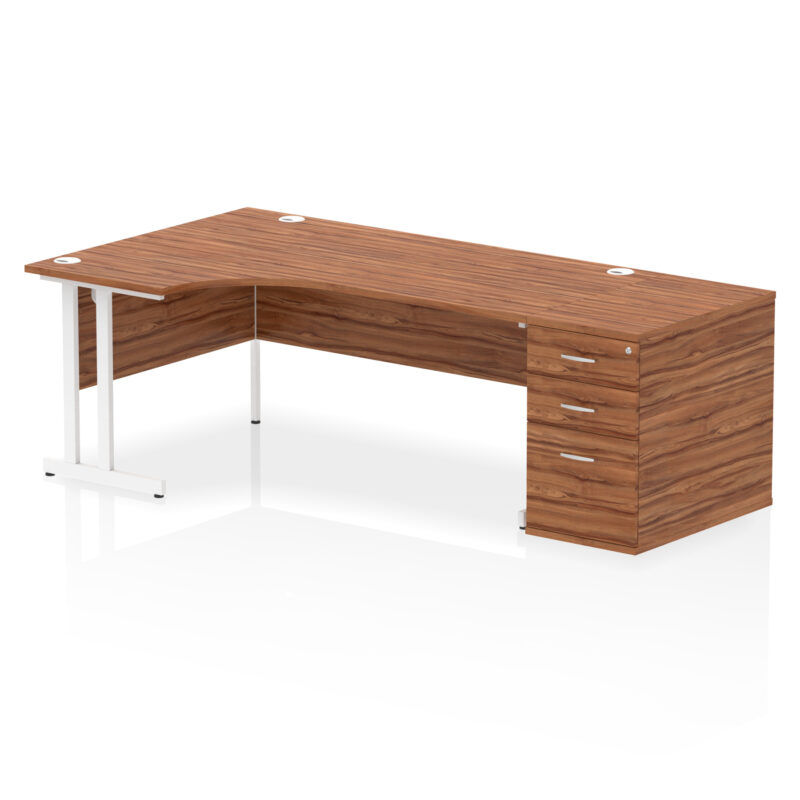 Surge 1800mm Cantilever Left Crescent Desk Workstation - Image 30