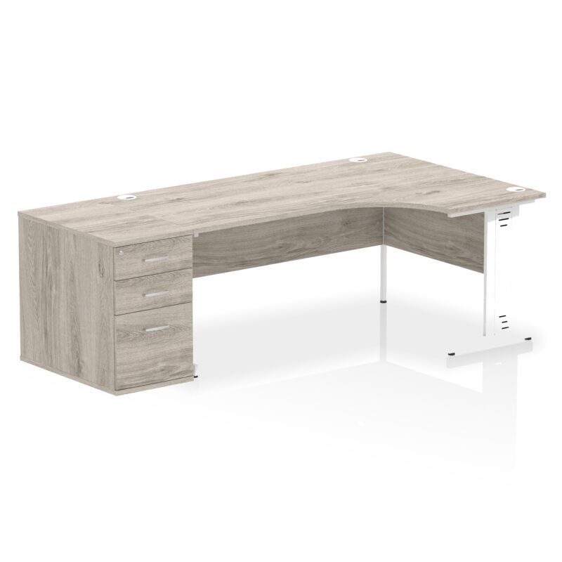Surge 1800mm Cable Managed Right Crescent Desk Workstation - Image 12