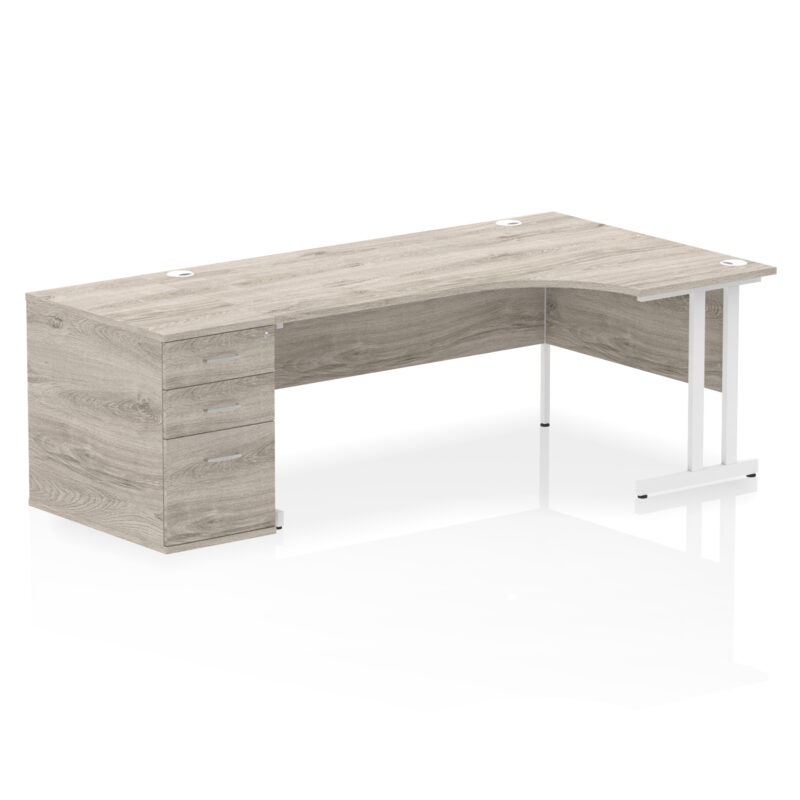Surge 1800mm Cantilever Right Crescent Desk Workstation - Image 12