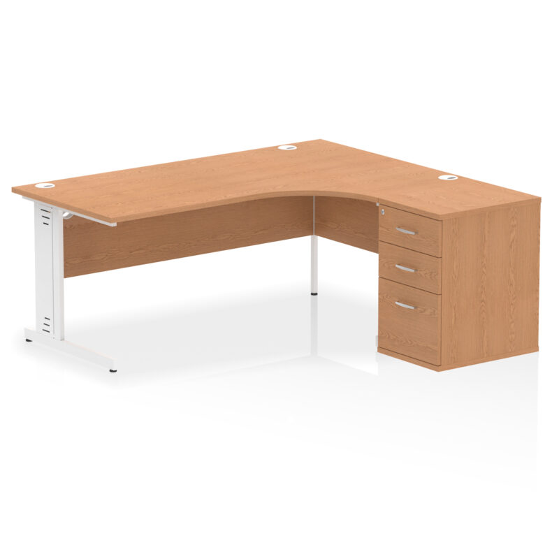 Surge 1800mm Cable Managed Right Crescent Desk Workstation - Image 21