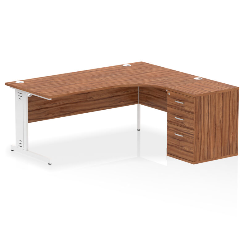 Surge 1800mm Cable Managed Right Crescent Desk Workstation - Image 27