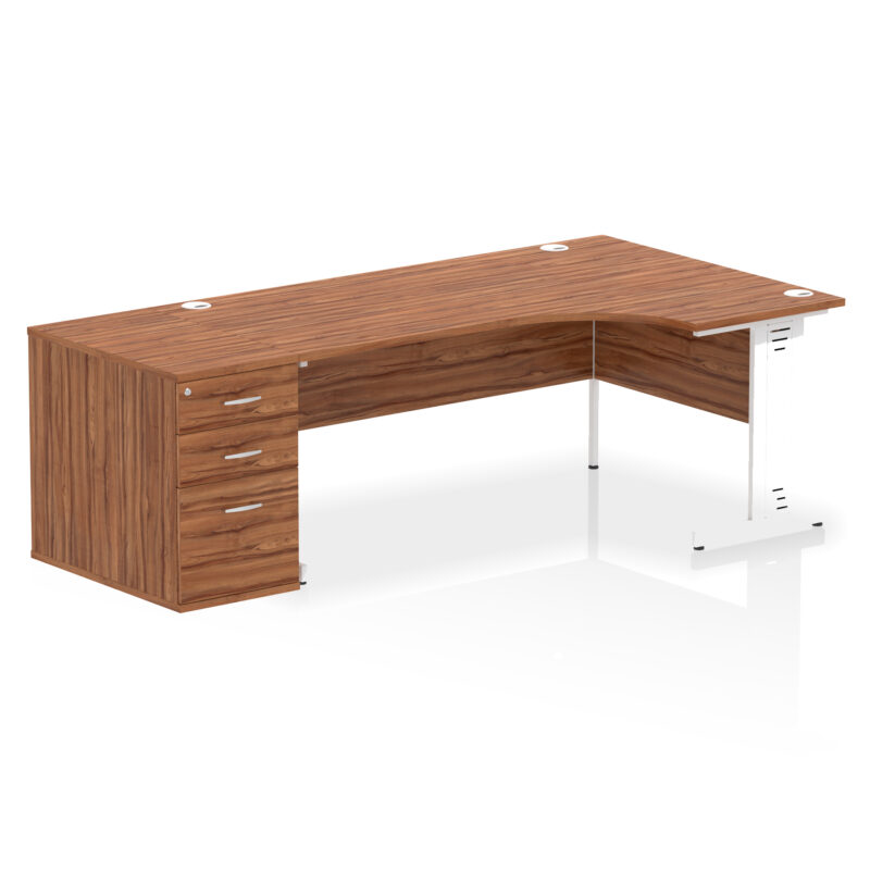Surge 1800mm Cable Managed Right Crescent Desk Workstation - Image 30
