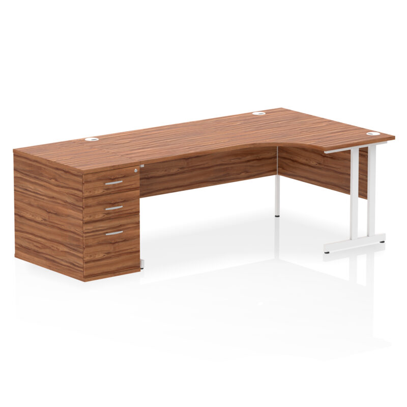 Surge 1800mm Cantilever Right Crescent Desk Workstation - Image 30