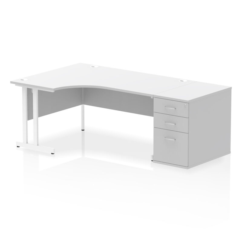 Surge 1600mm Cantilever Left Crescent Desk Workstation - Image 36