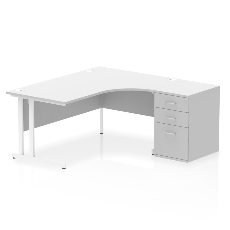 Surge 1600mm Cantilever Right Crescent Desk Workstation - Image 33
