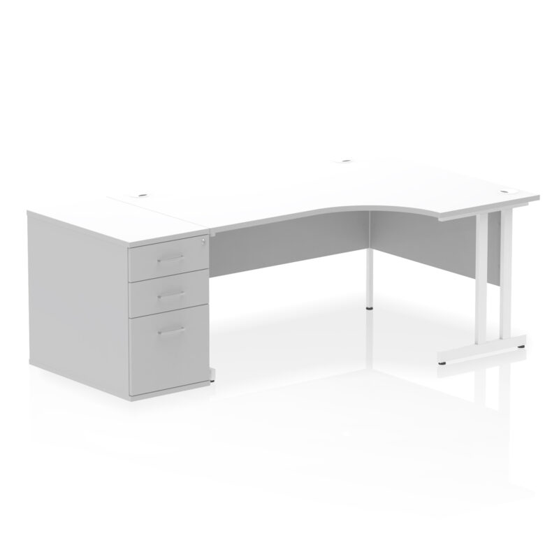 Surge 1600mm Cantilever Right Crescent Desk Workstation - Image 36