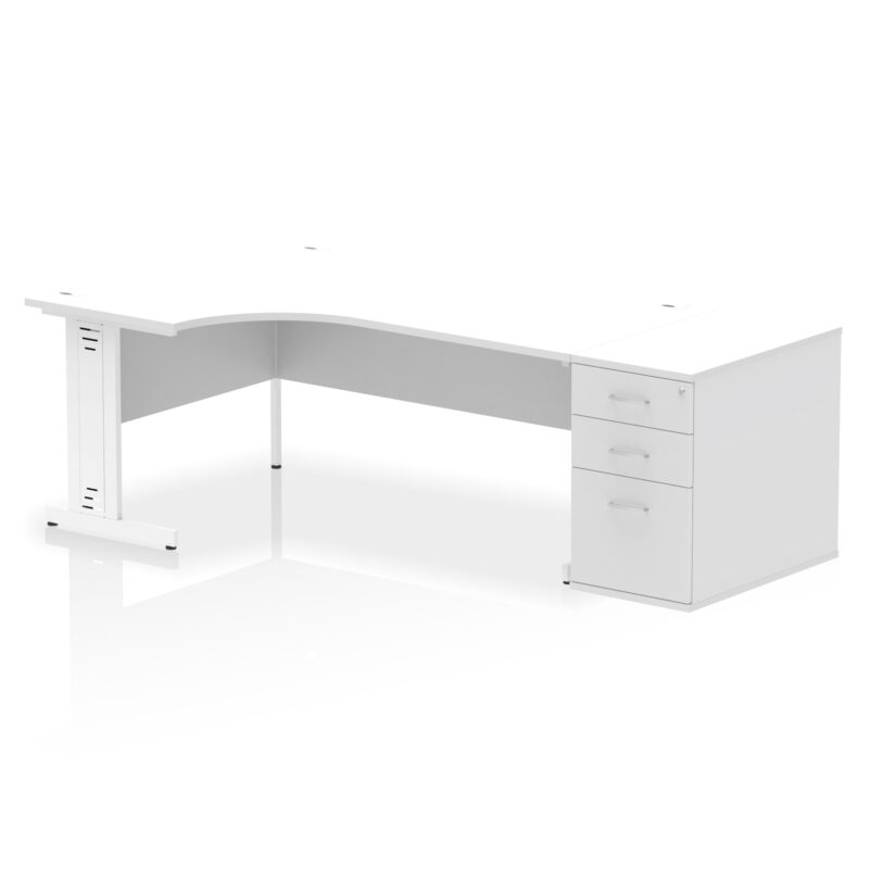 Surge 1800mm Cable Managed Left Crescent Desk Workstation - Image 36
