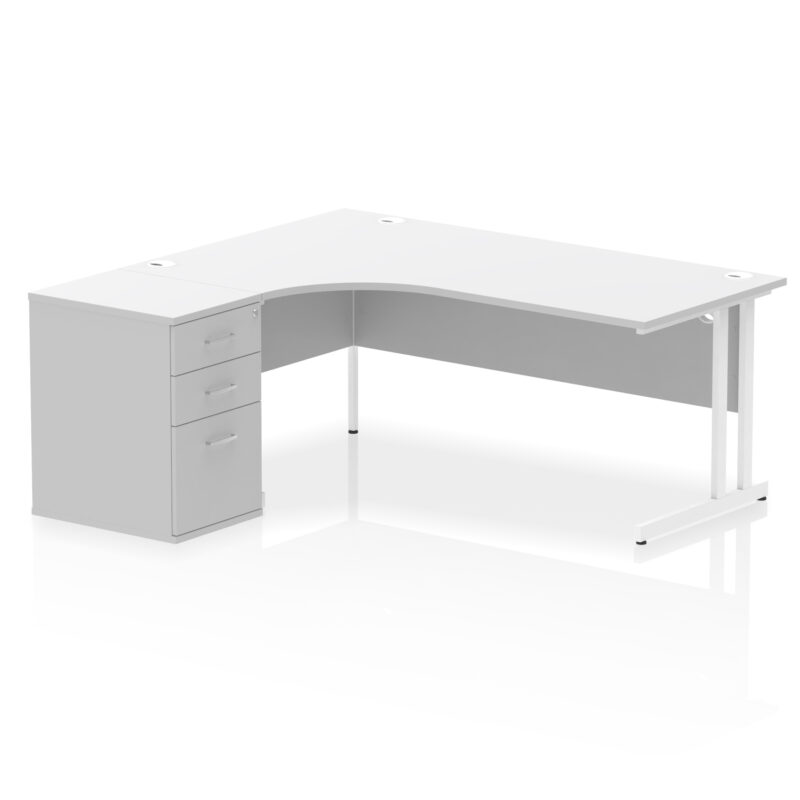 Surge 1800mm Cantilever Left Crescent Desk Workstation - Image 33