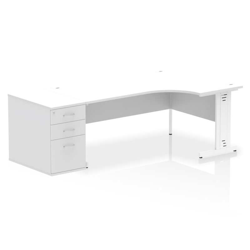 Surge 1800mm Cable Managed Right Crescent Desk Workstation - Image 36