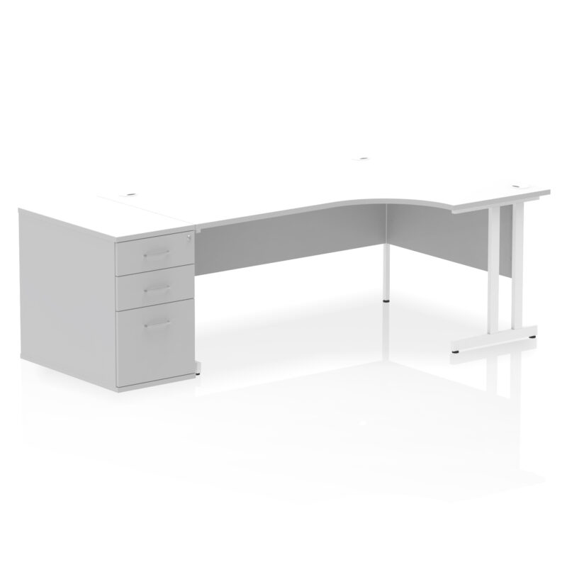 Surge 1800mm Cantilever Right Crescent Desk Workstation - Image 36
