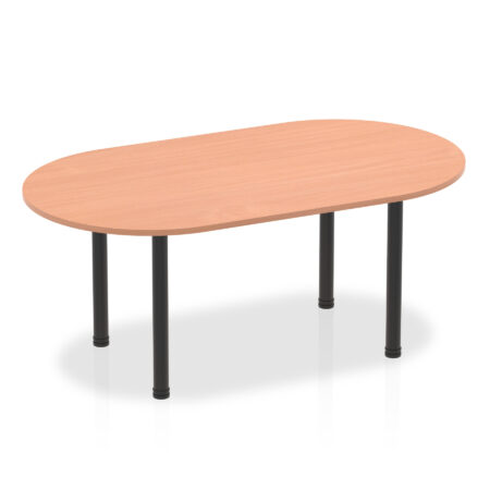 Surge Boardroom Table With Post Leg