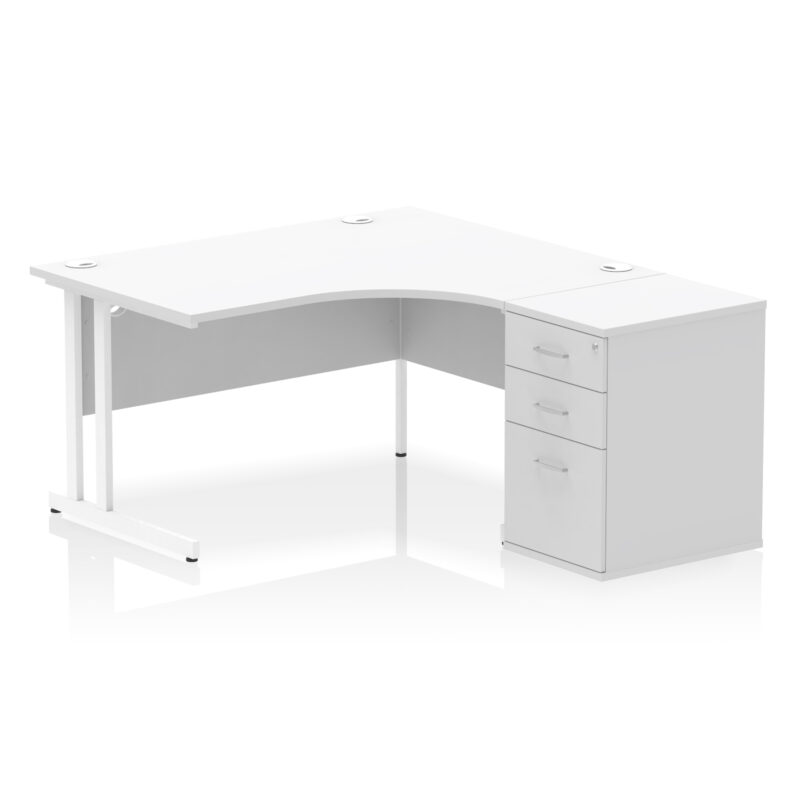 Surge 1400mm Cantilever Right Crescent Desk Workstation - Image 32