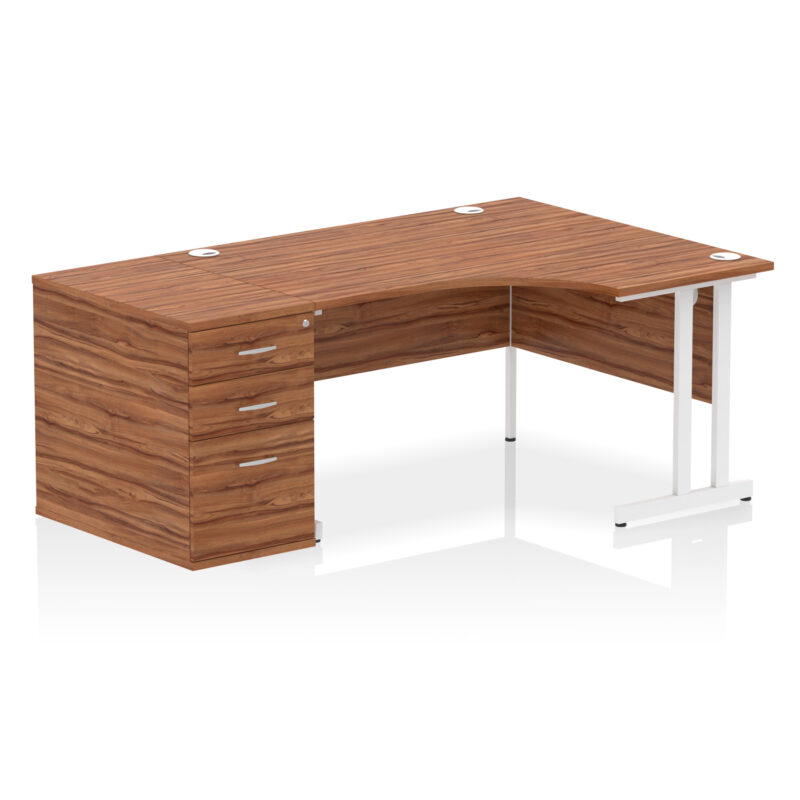 Surge 1400mm Cantilever Right Crescent Desk Workstation - Image 29