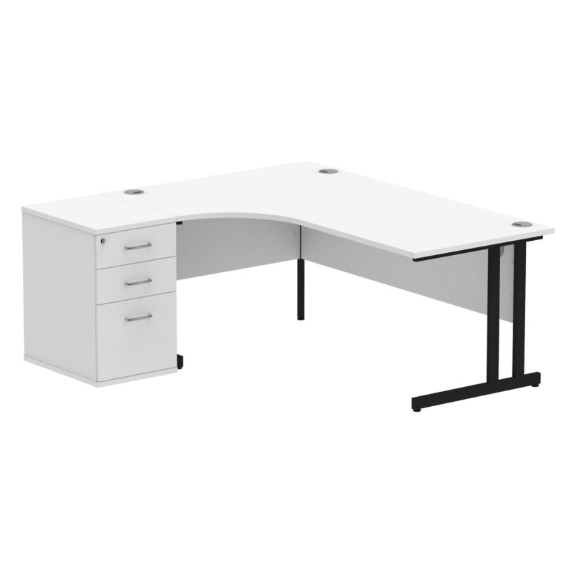 Surge 1800mm Cantilever Left Crescent Desk Workstation - Image 31