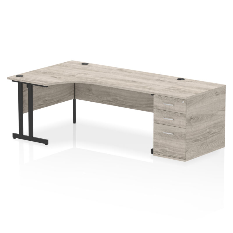Surge 1800mm Cantilever Left Crescent Desk Workstation - Image 10