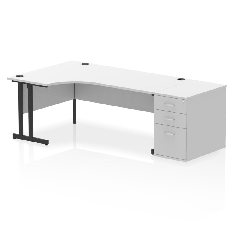 Surge 1800mm Cantilever Left Crescent Desk Workstation - Image 34