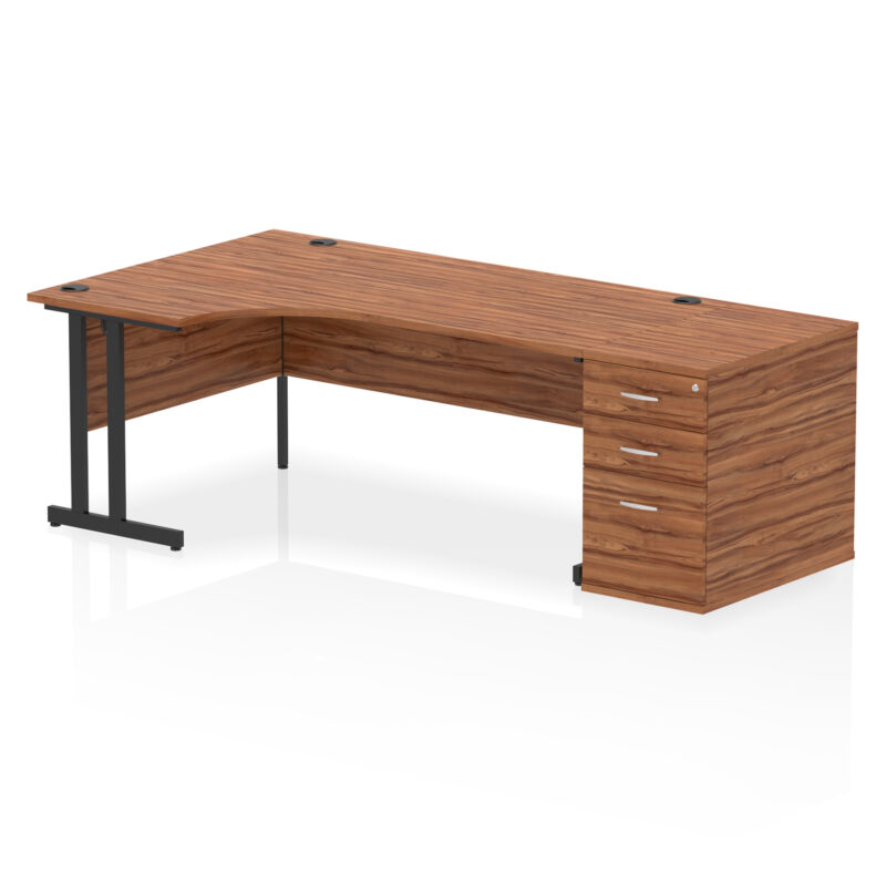 Surge 1800mm Cantilever Left Crescent Desk Workstation - Image 28