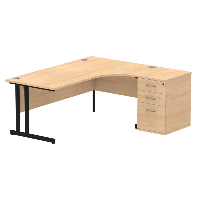 Surge 1800mm Cantilever Right Crescent Desk Workstation - Image 13