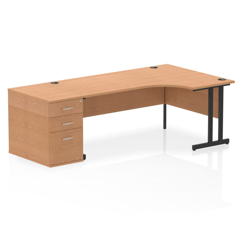 Surge 1800mm Cantilever Right Crescent Desk Workstation - Image 22