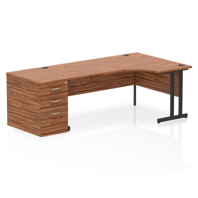 Surge 1800mm Cantilever Right Crescent Desk Workstation - Image 28