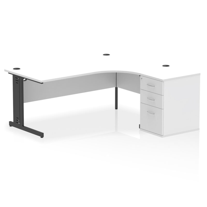 Surge 1800mm Cable Managed Right Crescent Desk Workstation - Image 31