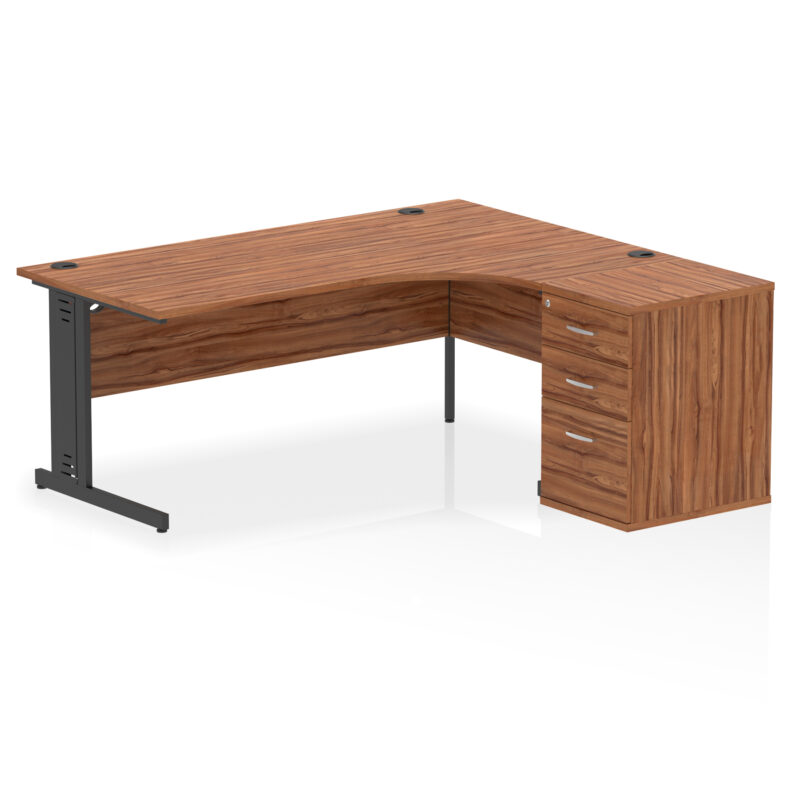 Surge 1800mm Cable Managed Right Crescent Desk Workstation - Image 25