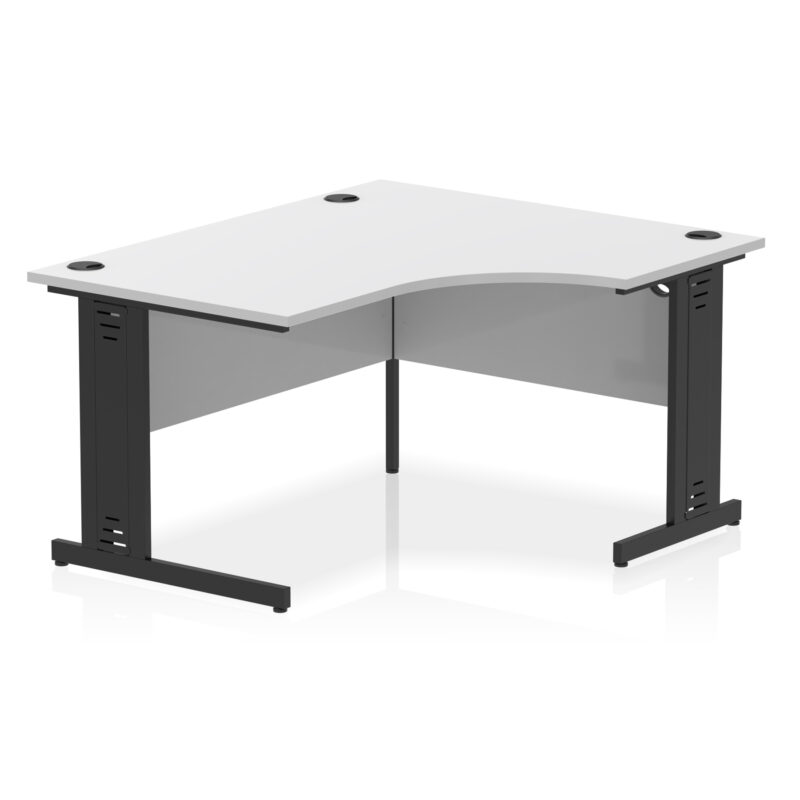 Surge 1400mm Right Crescent Desk Cable Managed Leg - Image 17