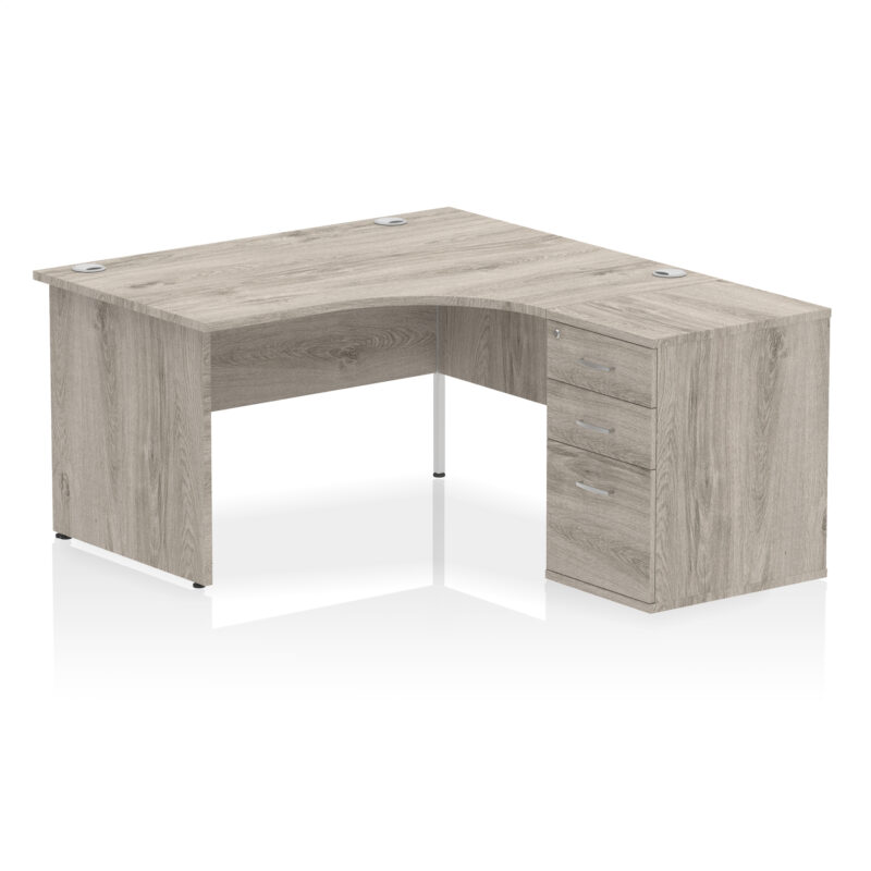 Surge Panel End Crescent Desk Workstation - Image 50