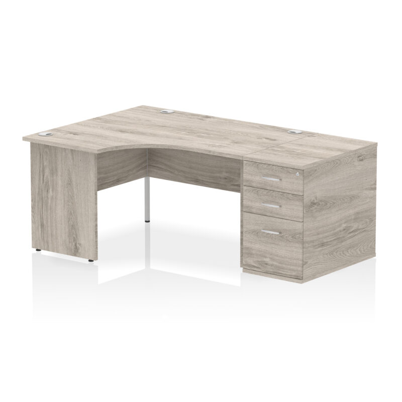 Surge Panel End Crescent Desk Workstation - Image 51