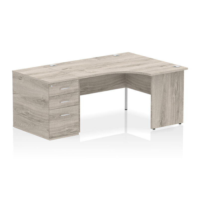 Surge Panel End Crescent Desk Workstation - Image 52