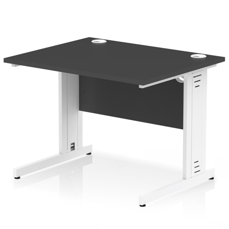 Surge 1000mm Straight Desk Cable Managed Leg - Image 98