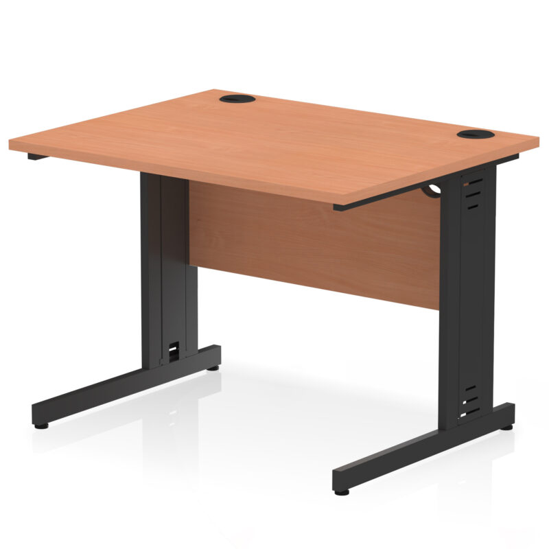 Surge 1000mm Straight Desk Cable Managed Leg - Image 99