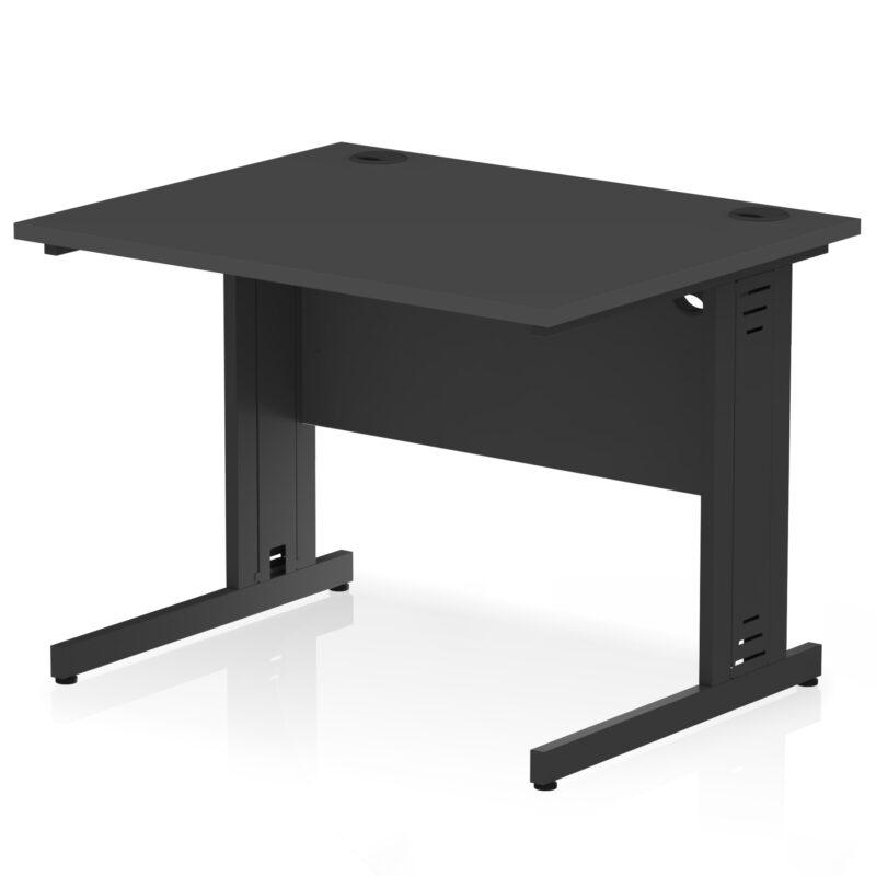 Surge 1000mm Straight Desk Cable Managed Leg - Image 100
