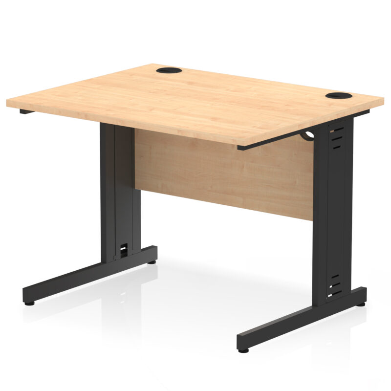 Surge 1000mm Straight Desk Cable Managed Leg - Image 102