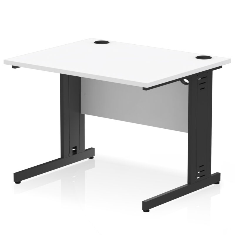 Surge 1000mm Straight Desk Cable Managed Leg - Image 105
